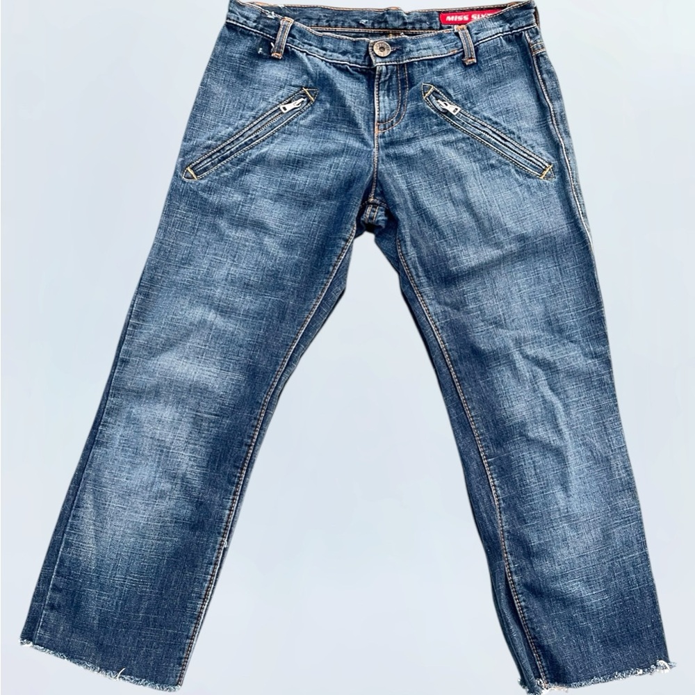 Vintage Miss Sixty low rise cropped capri length blue jeans